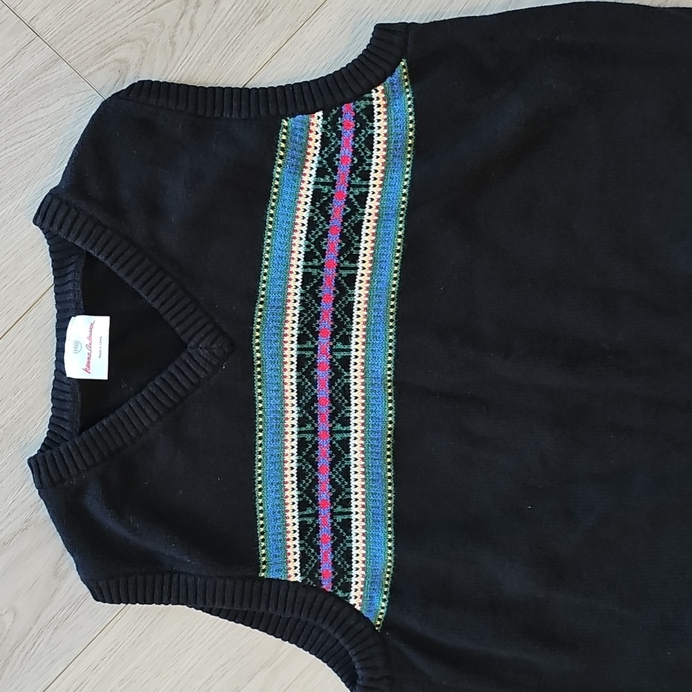 Hanna Andersson All Good Things Knit Fair Isle Pullover Sweater Vest,‎ 14-16 Yrs